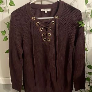 Womens Active USA Maroon Sweater